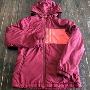 Gap Fleece Lined Hooded Colorblock Winter Jacket Coat Kids XXL